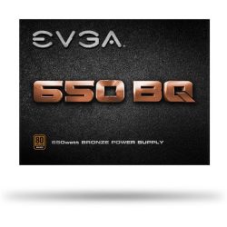 EVGA 650 BQ - 80+ Bronze 650W Semi Modular tápegység (110-BQ-0650-V2)