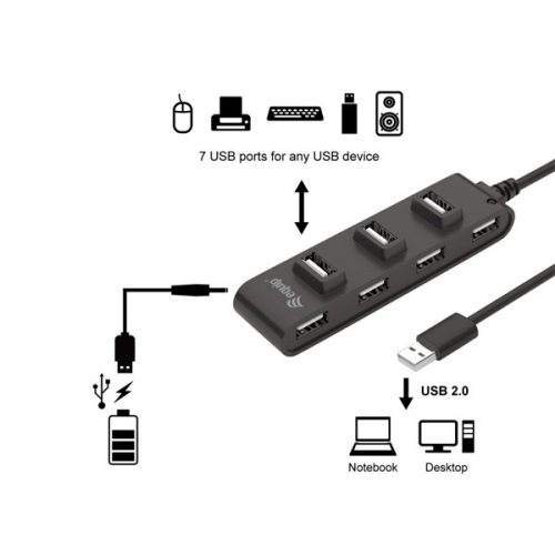 Equip-Life 7 porots USB Hub (128957)