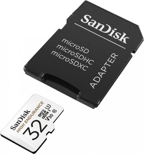 32GB Sandisk High Endurance SD micro (SDHC Class 10 UHS-I U3) memória kártya