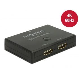 Delock 18749 HDMI 2 - 1 kapcsoló kétirányú 4K 60Hz