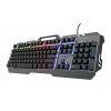 Trust GXT 853 Esca Metal RGB gaming billentyűzet