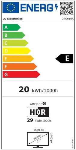 27" LG UltraGear 27G610A-B IPS LED monitor