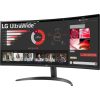 34" LG 34WR50QK-B ívelt LED monitor