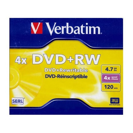 Verbatim DVD+RW újraírható DVD lemez 
