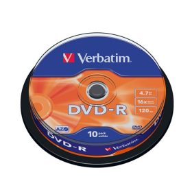Verbatim DVD-R írható DVD lemez, hengeren 10db