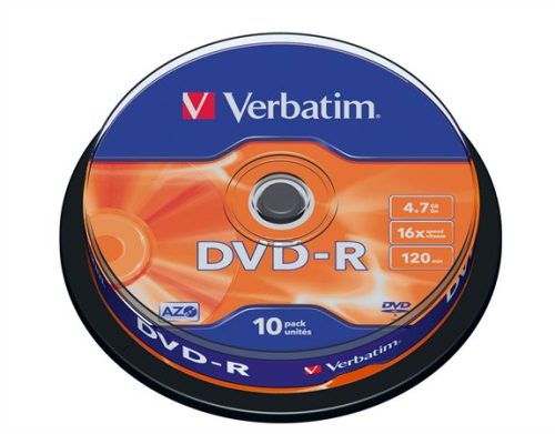 Verbatim DVD-R írható DVD lemez, hengeren 10db