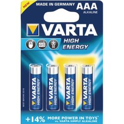 Varta Longlife Power (High Energy) 1.5V AAA alkáli elem 4db