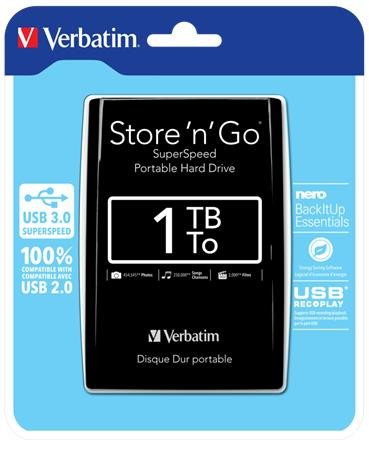 1TB Verbatim Store'nGo 2,5" USB3.0 külső winchester