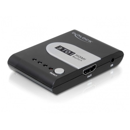 Delock 3 portos HDMI switch