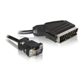 Delock Scart - VGA M/M video jelkábel 2m
