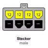 Delock Power 4pin -> Power 8pin M/F adapter (82405)