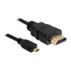 Delcok HDMI 1.4 - HDMi micro D M/M video jelkábel 1m