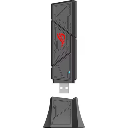 Asus ROG USB-BE92 BE6500 Tri-Band Wi-Fi gaming hálózati adapter