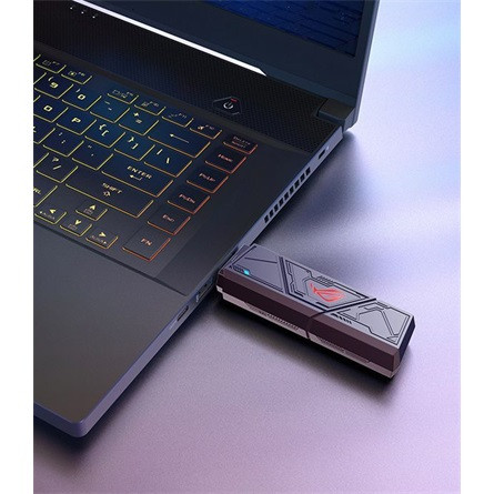 Asus ROG USB-BE92 BE6500 Tri-Band Wi-Fi gaming hálózati adapter