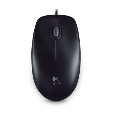 Logitech B100 USB optikai egér fekete