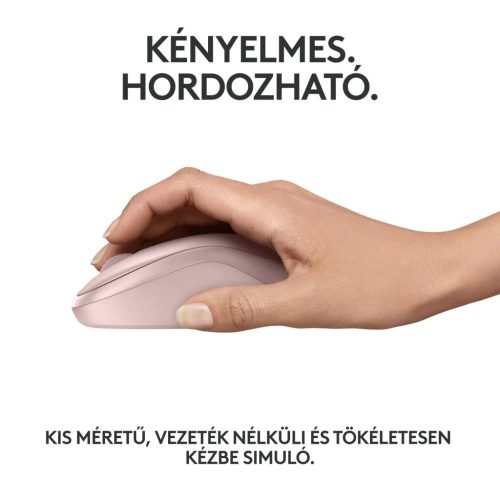 Logitech M240 csendes vezeték nélküli egér rózsaszín