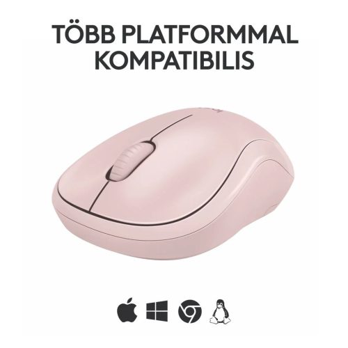 Logitech M240 csendes vezeték nélküli egér rózsaszín