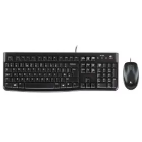   Logitech MK120 USB cseppálló magyar billentyűzet és egér fekete