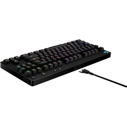 Logitech G PRO TKL USB angol gaming GX Blue Clicky mechanikus billentyűzet 