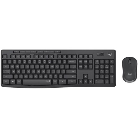 Logitech Billentyűzet + egér - MK295 Silent Vezeték Nélküli Combo HUN, Grafitszürke