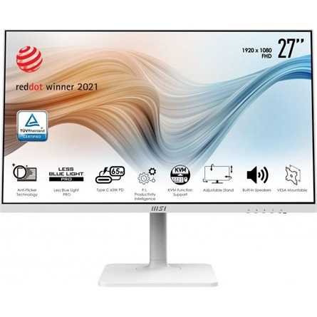27" MSI MD272PW Business IPS LED monitor fehér 75Hz