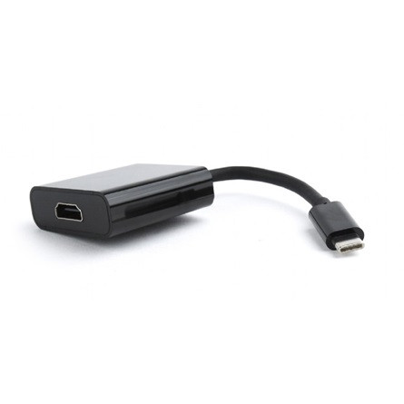 Gembird USB-C -> HDMI M/F adapter 0.15m fekete