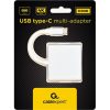 Gembird USB-C -> 1db HDMI 1.4 1db USB-C 1db USB-A 2.0 M/F adapter 0.15m