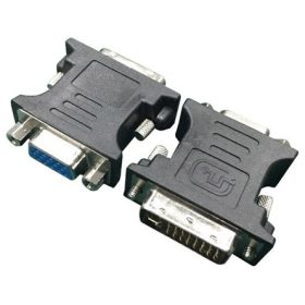 Gembird DVI-A -> VGA M/F adapter fekete (A-DVI-VGA-BK)