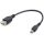Gembird USB-A 2.0 -> USB-B 2.0 micro F/M adatkábel 0.15m fekete OTG 