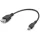 Gembird USB-A 2.0 -> USB-B 2.0 micro F/M adatkábel 0.15m fekete OTG 