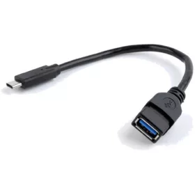   Gembird USB-C -> USB 3.0 A M/F adapter 0.2m fekete OTG (A-OTG-CMAF3-01)