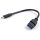Gembird USB-C -> USB 3.0 A M/F adapter 0.2m fekete OTG (A-OTG-CMAF3-01)