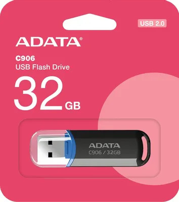 32GB ADATA C906 USB2.0 pendrive (AC906-32G-RBK)