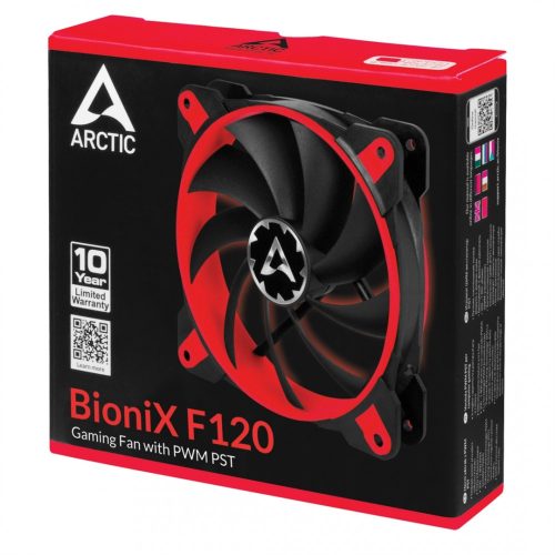 Arctic BioniX F120 Gaming Fan with PWM PST Red