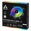 Arctic P12 PWM PST A-RGB Black rendszehűtő