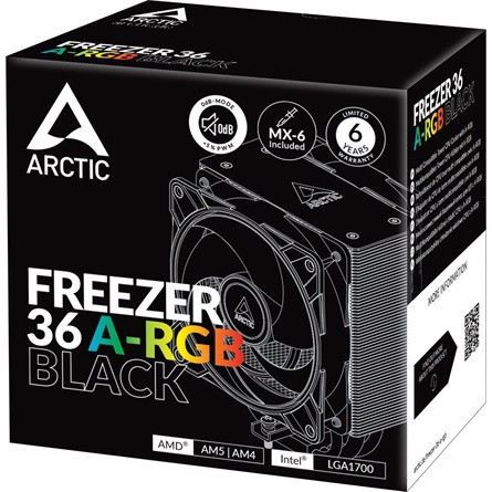 Arctic Freezer 36 A-RGB processzor hűtő fekete