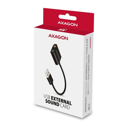 Axagon ADA-12 USB Cable audio 2.0 hangkártya 