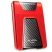 1TB  ADATA HD650  5400rpm 8MB USB3.1 Gen1 2,5" vízálló ütésálló külső HDD piros