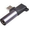 Akyga  AK-AD-62 USB-C -> Jack stereo 3,5mm (3pin) USB-C M/F adapter