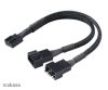 Akasa 4-Pin PWM Elosztó 15cm kábel