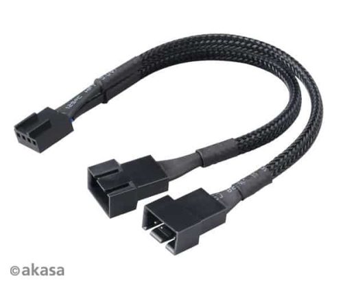 Akasa 4-Pin PWM Elosztó 15cm kábel