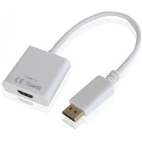   Approx DisplayPort -> HDMI M/F adapter 0.15m fehér (APPC16)