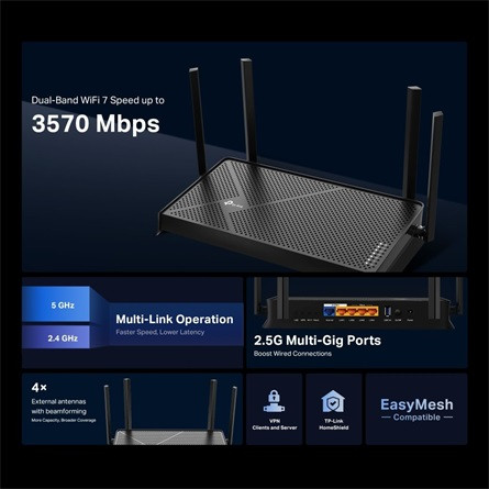 TP-Link Archer BE230 (BE3600) Dual-Band router