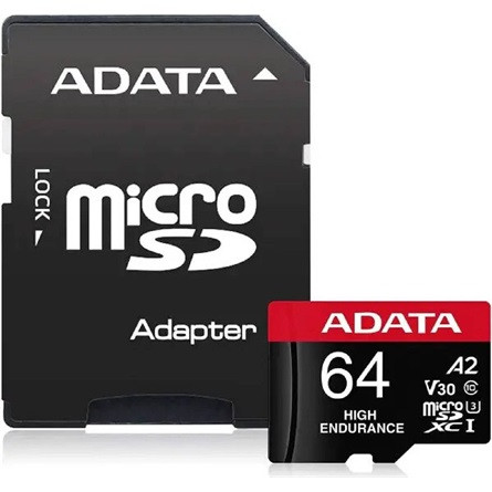 64GB ADATA High Endurance microSDXC + adapter