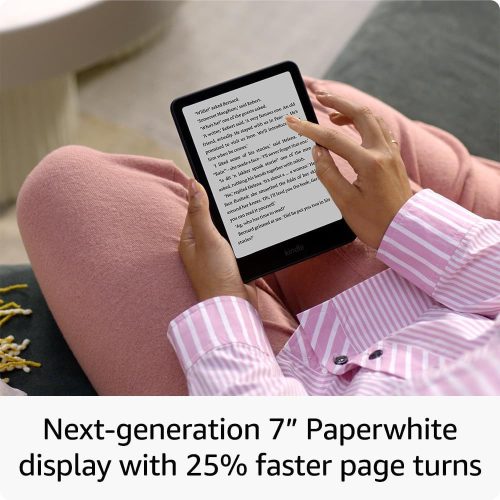 Amazon Kindle Paperwhite Signature Edition (2024) 7" E-book olvasó 32GB Metallic Black (Reklám mentes)