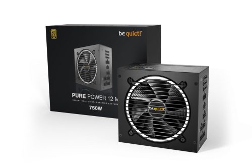 Be quiet! 750W 80+ Gold Pure Power 12 M tápegység (BN343)