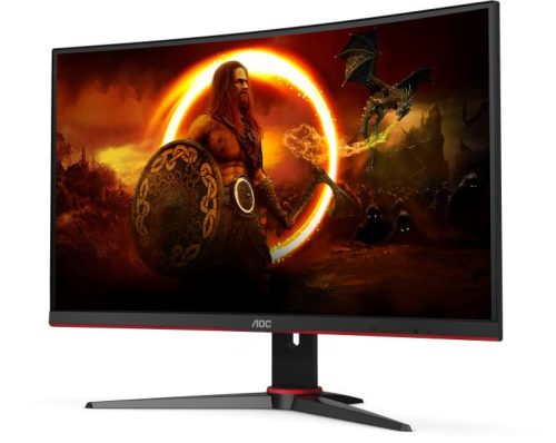 24" AOC C24G2AE/BK ívelt LED gaming monitor