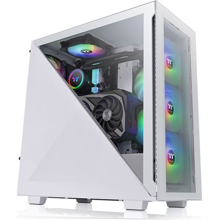Thermaltake Divider 300 TG Snow ARGB Mid Tower számítógépház 