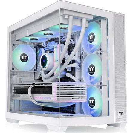 Thermaltake View 380 TG ARGB Snow Mid Tower számítógépház 