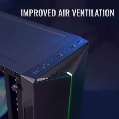 Aerocool Split RGB ATX Fekete Akril üveg